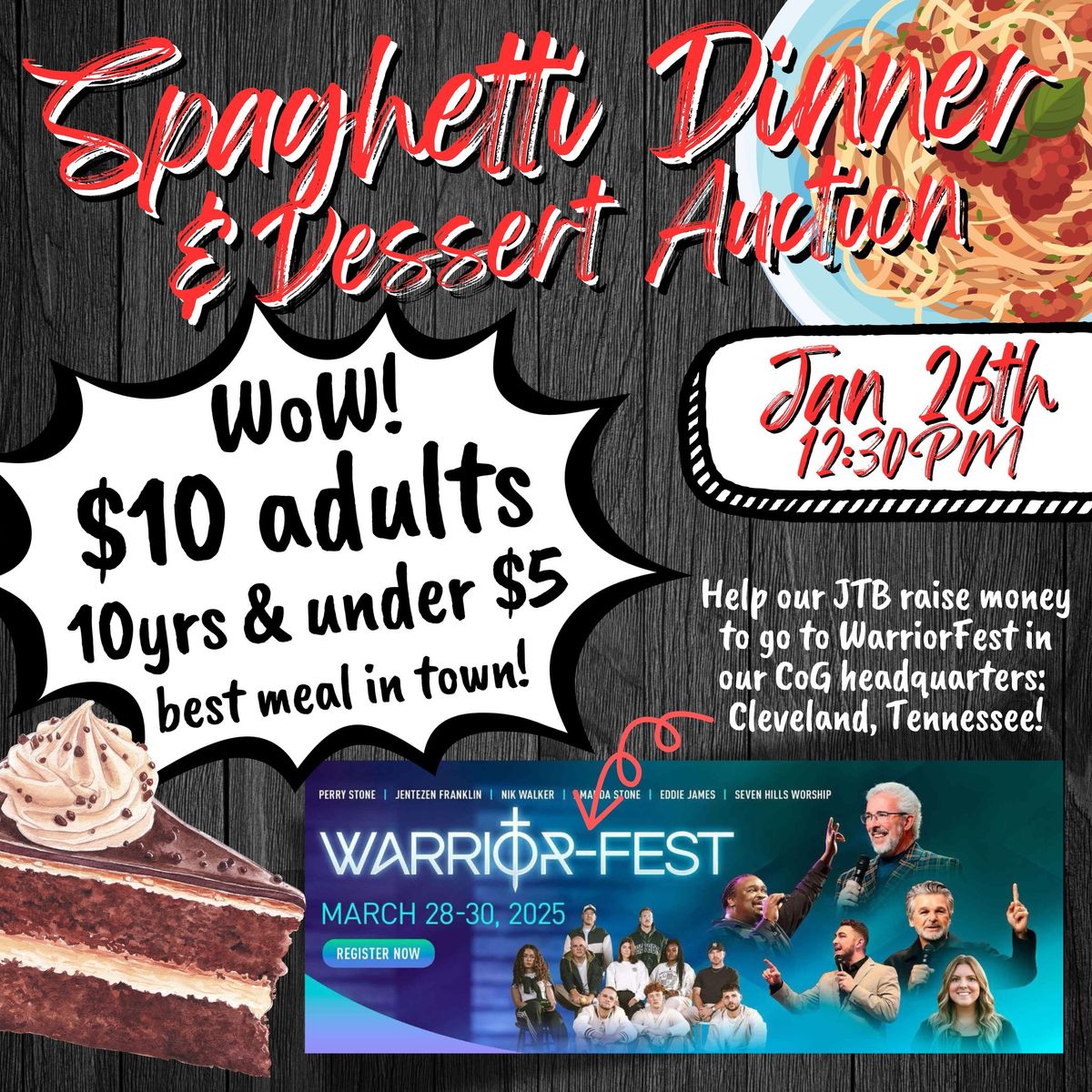 Spaghetti Dinner & Dessert Auction