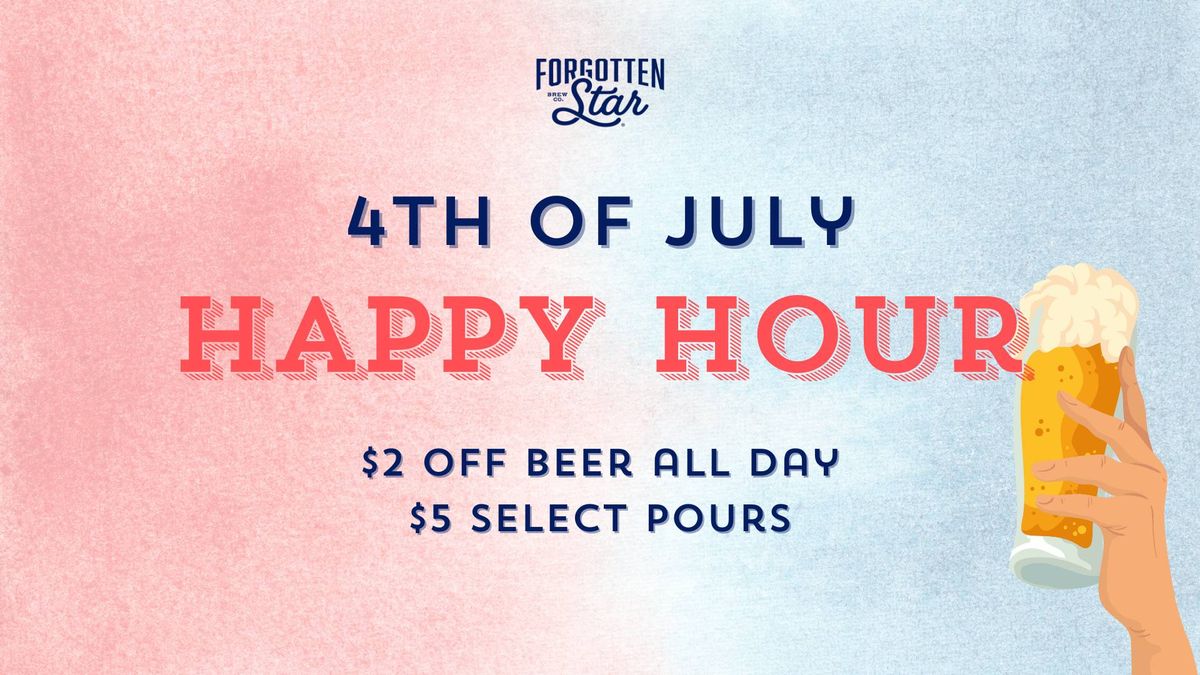 4th of July Happy Hour at Forgotten Star Brewing
