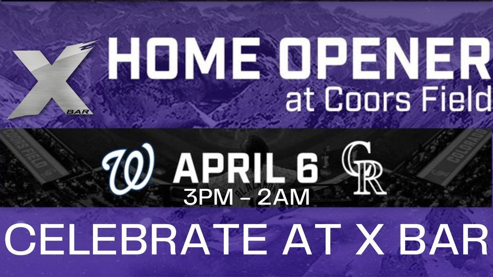 Colorado Rockies Home Opener Party, X BAR, Denver, 6 April 2023