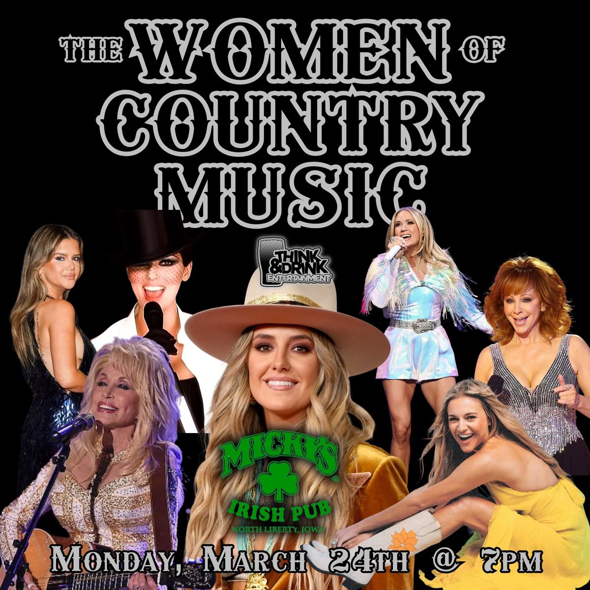 Lainey Wilson and the Women Of Country Music Bingo @ Micky's Irish Pub & Grill \/ Mon March 24th @ 7p