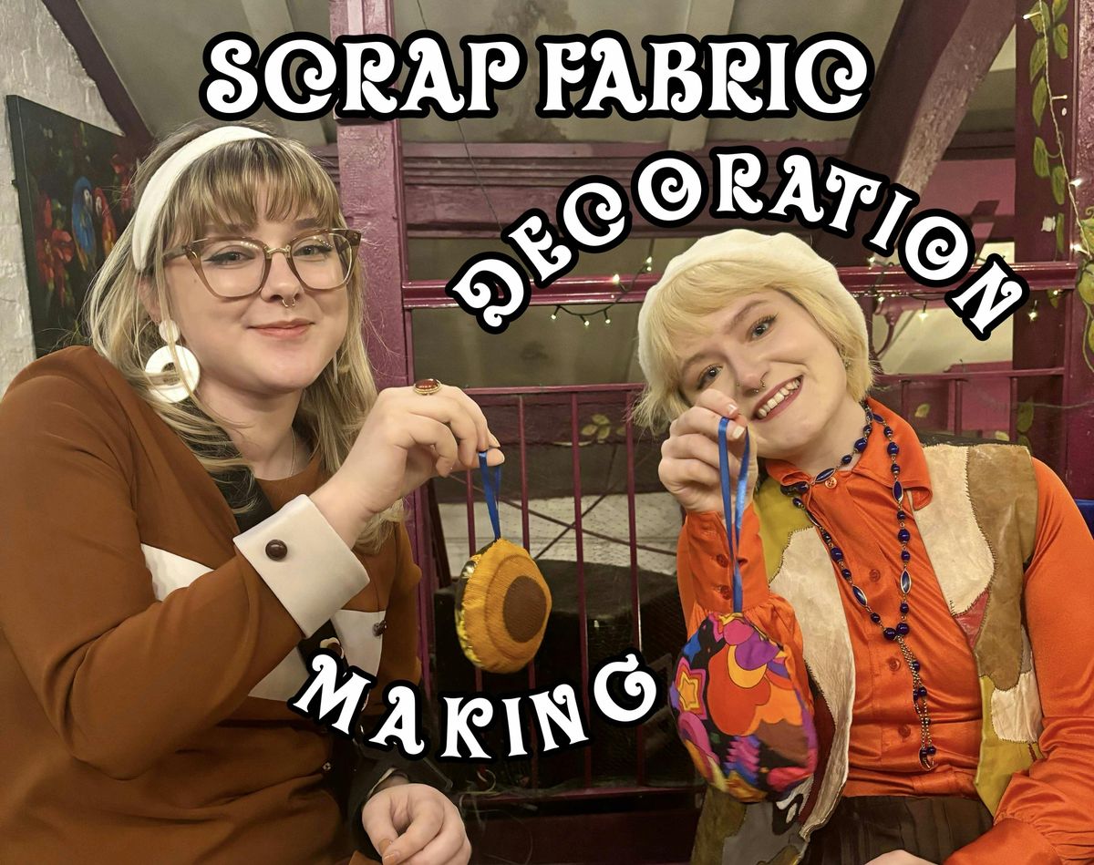 Indie Bazaar: Scrap Fabric Christmas Decoration Making!