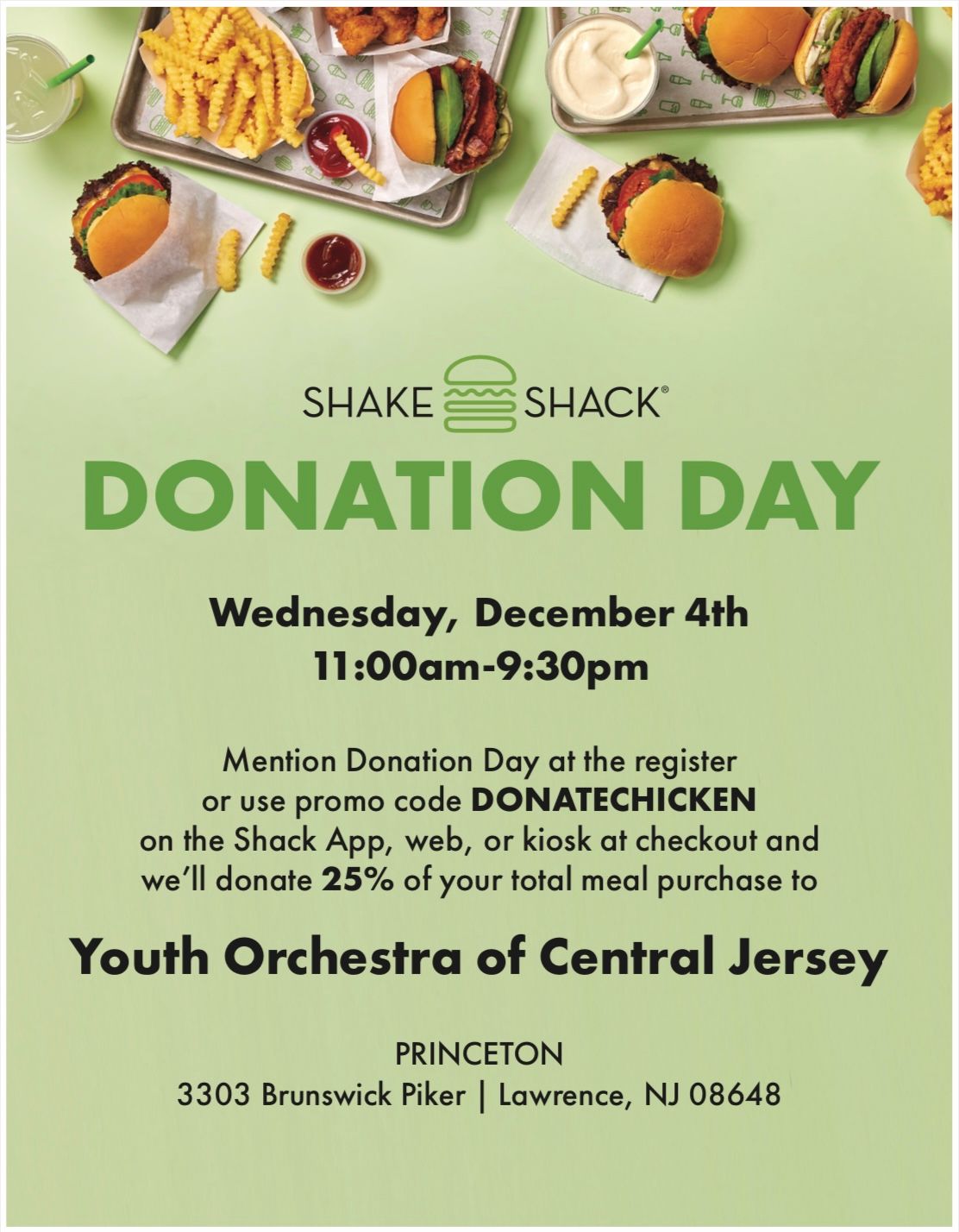 YOCJ Fundraiser - Shake Shack