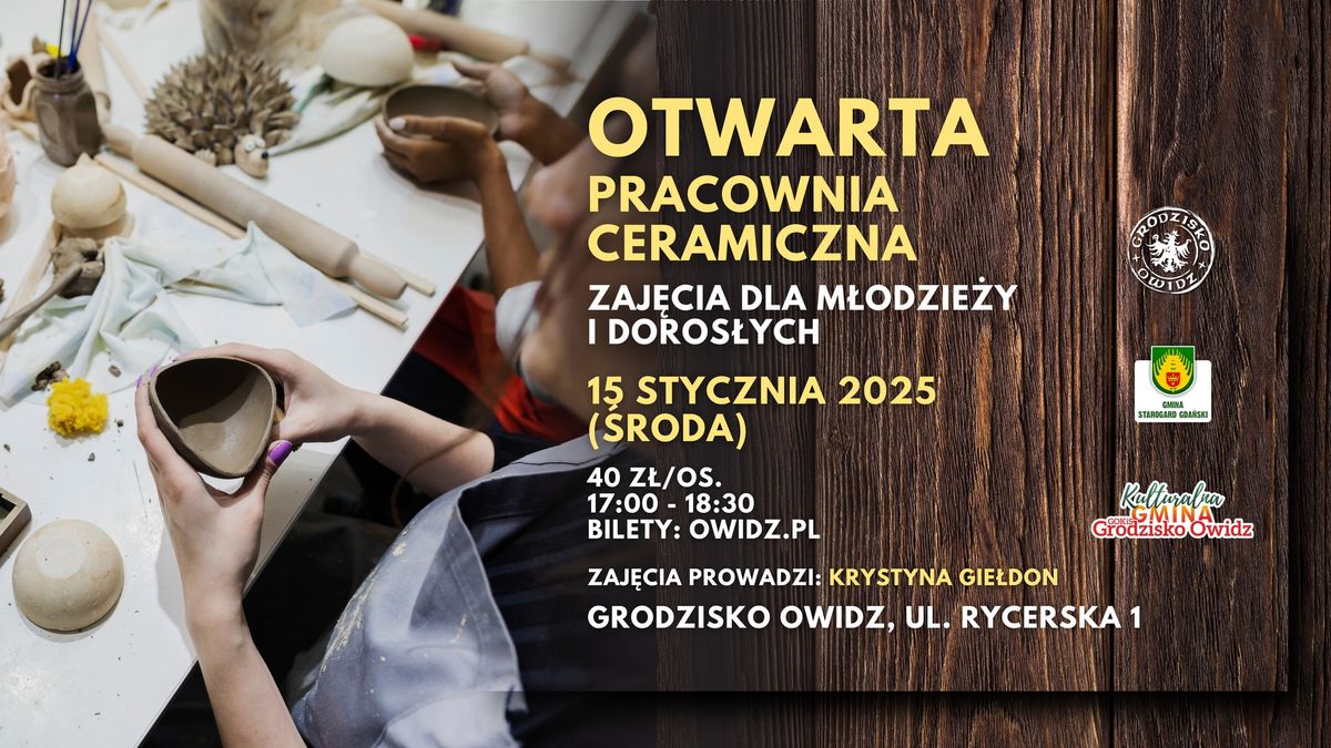 Warsztaty: otwarta pracownia ceramiczna