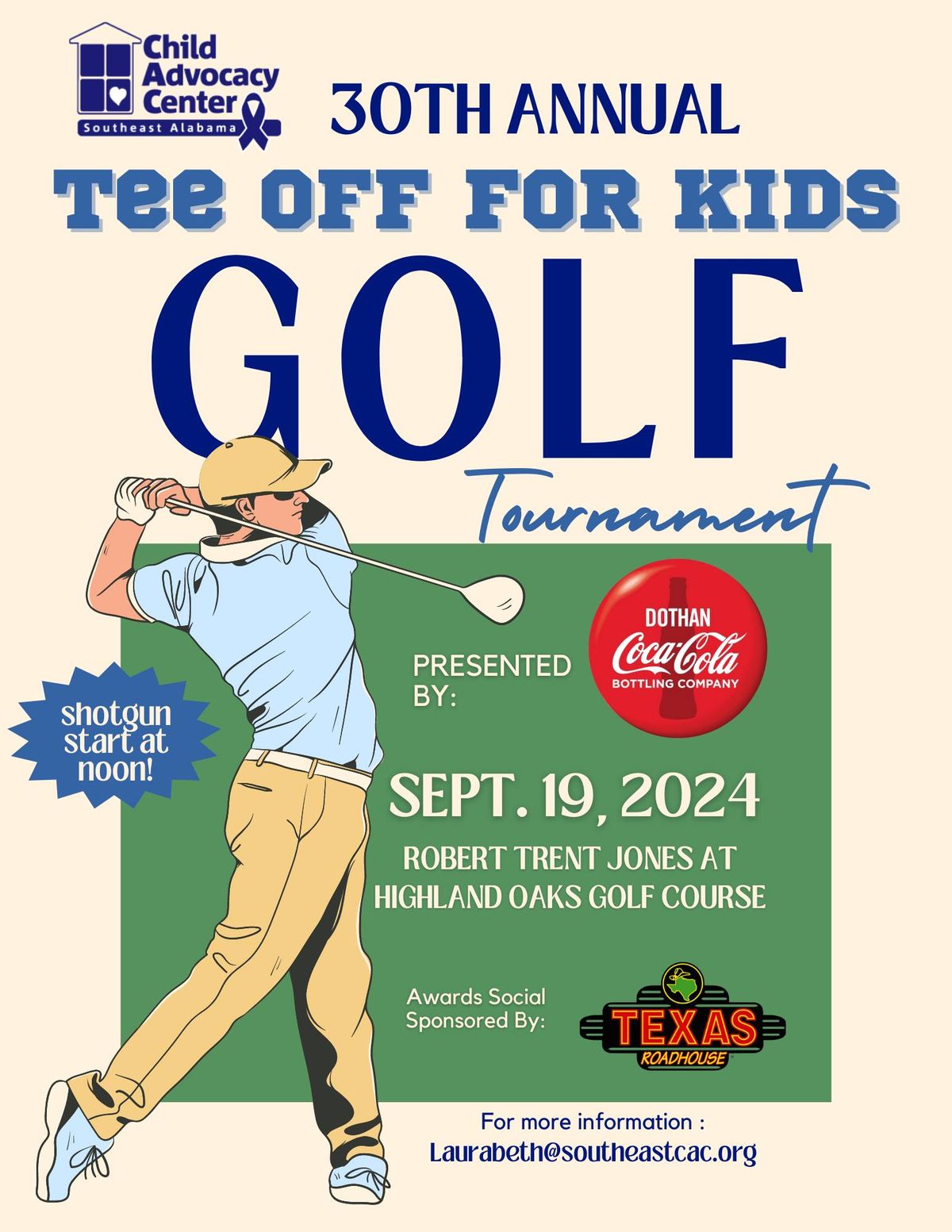 30th Annual "Tee Off For Kids" Golf Tournament
