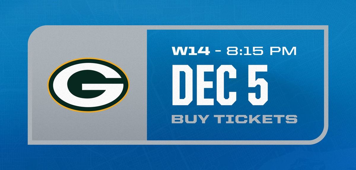 Green Bay Packers at Detroit Lions at Ford Field