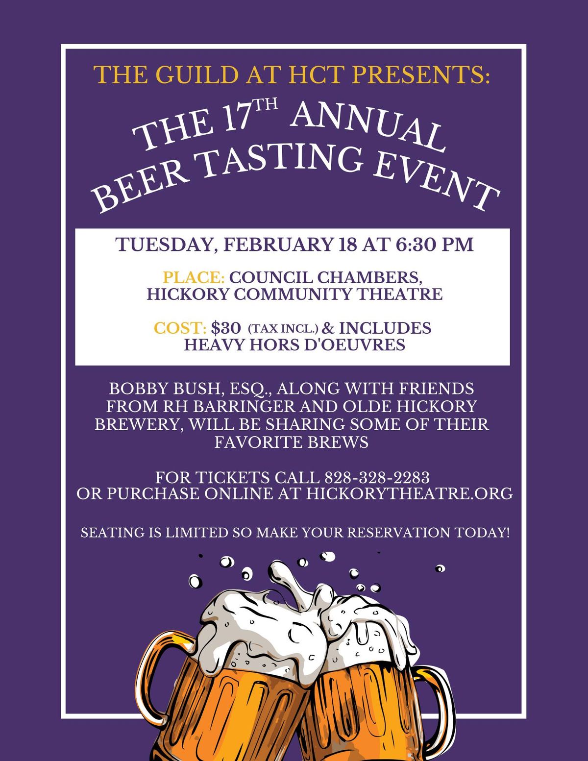 THE 17TH ANNUAL BEER TASTING