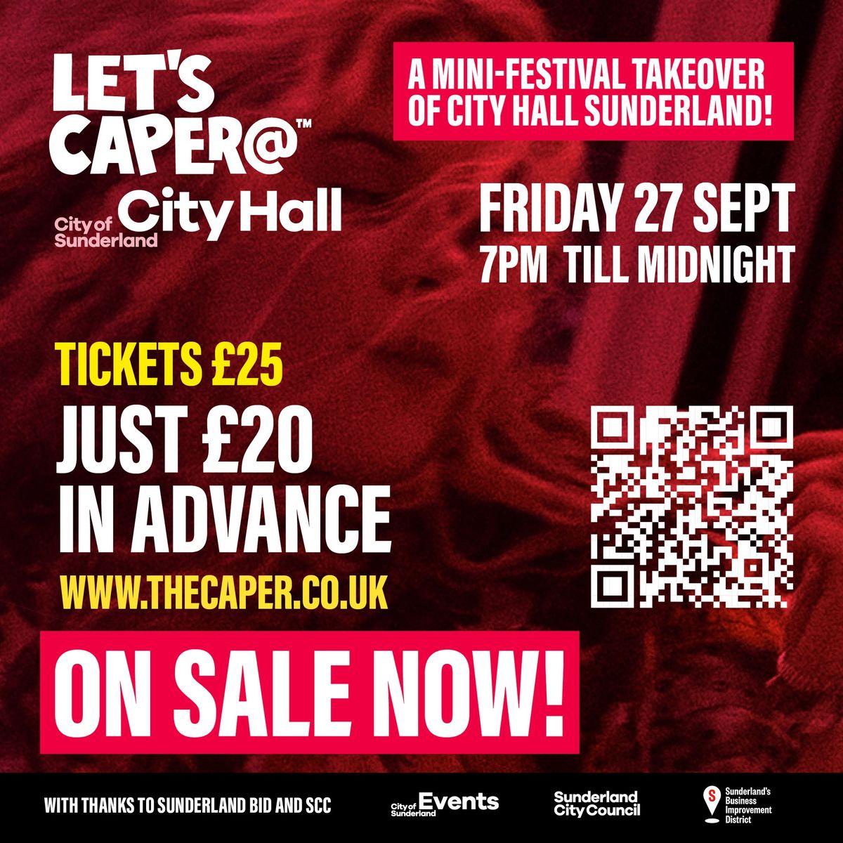 A MINI-FESTIVAL TAKEOVER OF CITY HALL SUNDERLAND! LET'S CAPER@