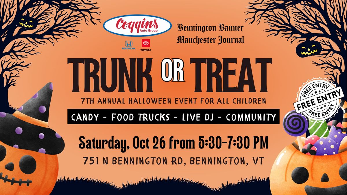 Trunk or Treat 2024 - Bennington's 7th annual Halloween Celebration