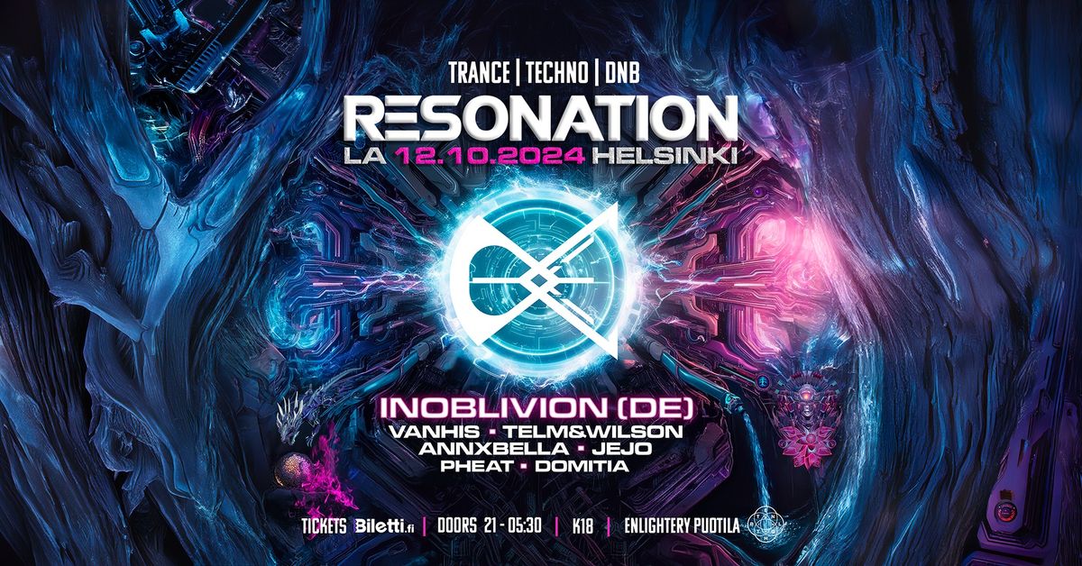 Resonation: 1 Year Anniversary Celebration with Inoblivion (DE)