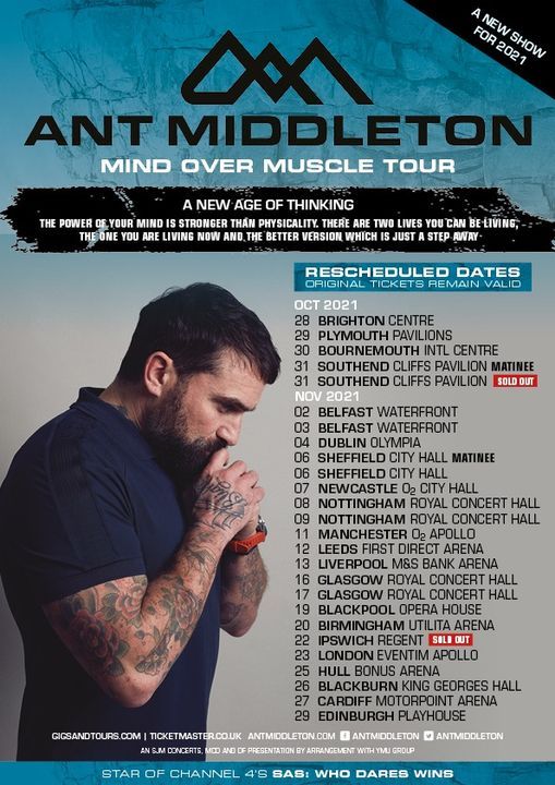 Ant Middleton: Mind Over Muscle Tour 2020 (Evening Performance)