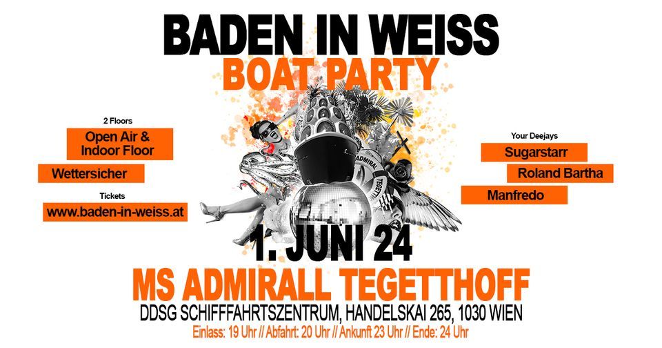 BADEN IN WEISS - Die Boat Party