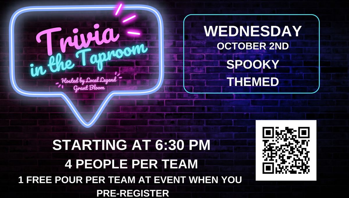 Trivia in the Taproom - Spooky Edition