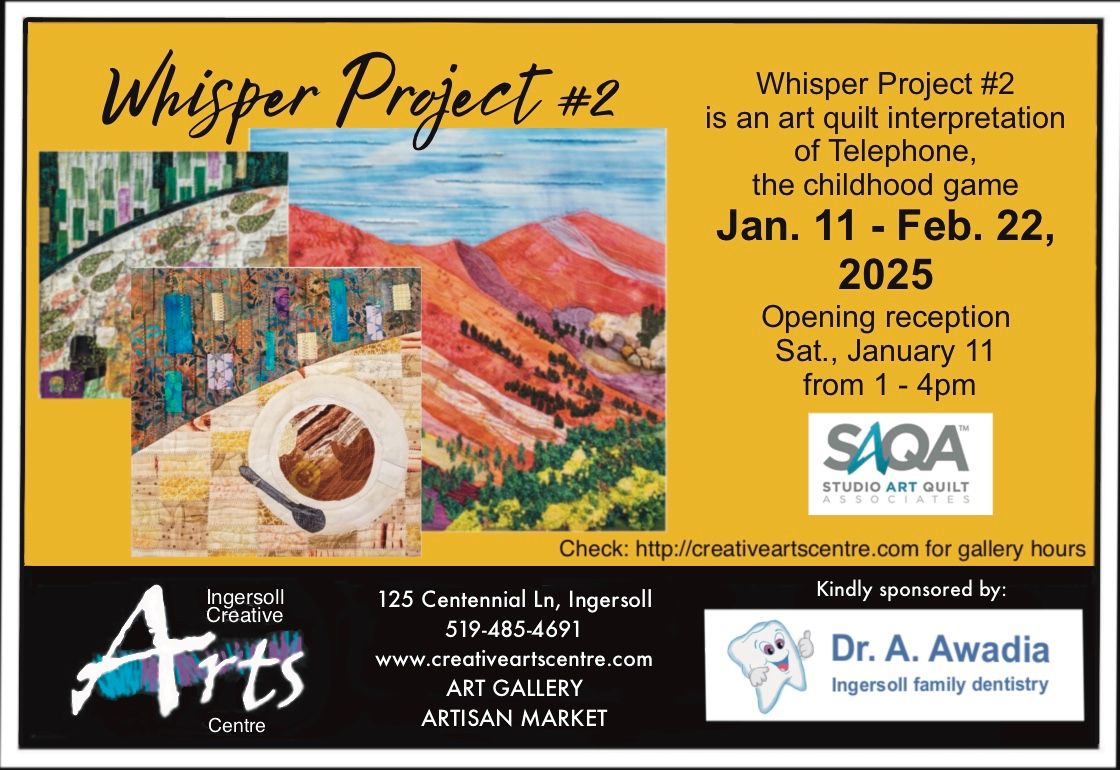 SAQA Whisper Project #2 - Exhibition Opening