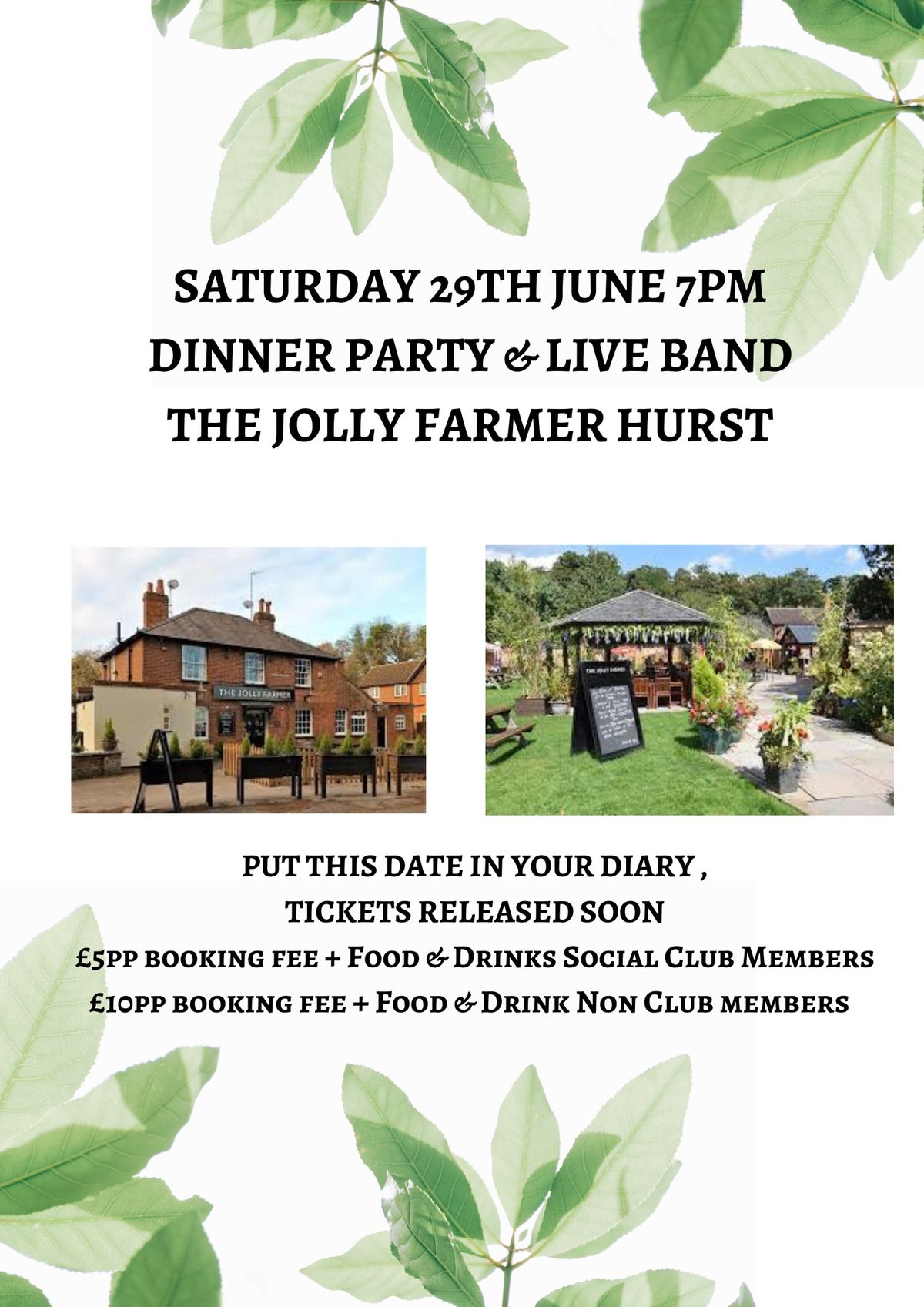 BoredInBerkshire Dinner Party With Live Band 
