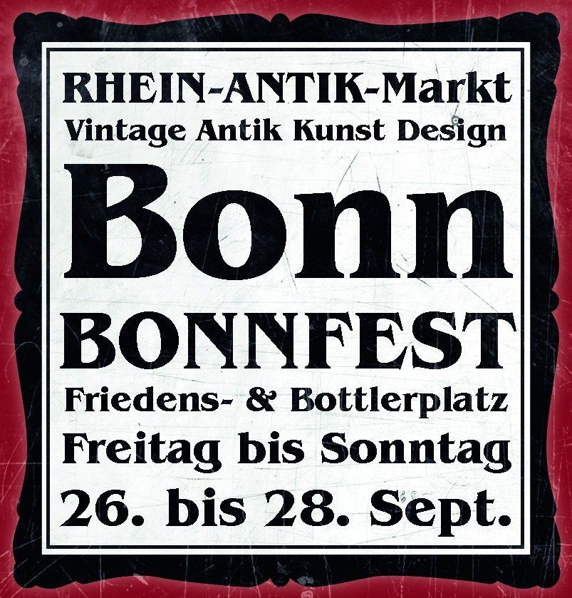 Antikmarkt Bonn - Bonnfest - Vintage Antik Kunst Design