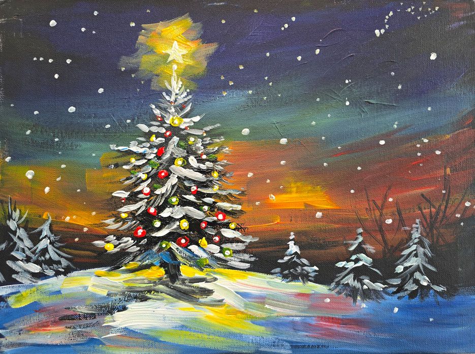 PENWORTHAM Paint Party - A Woodland Christmas STF