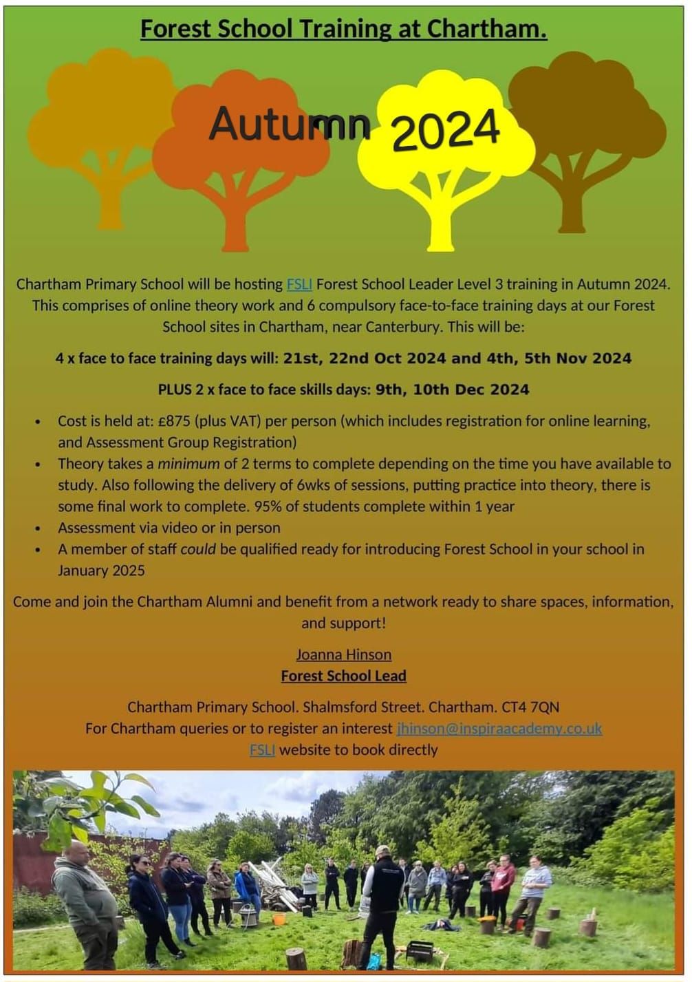 Level 3 Forest School Leader Training