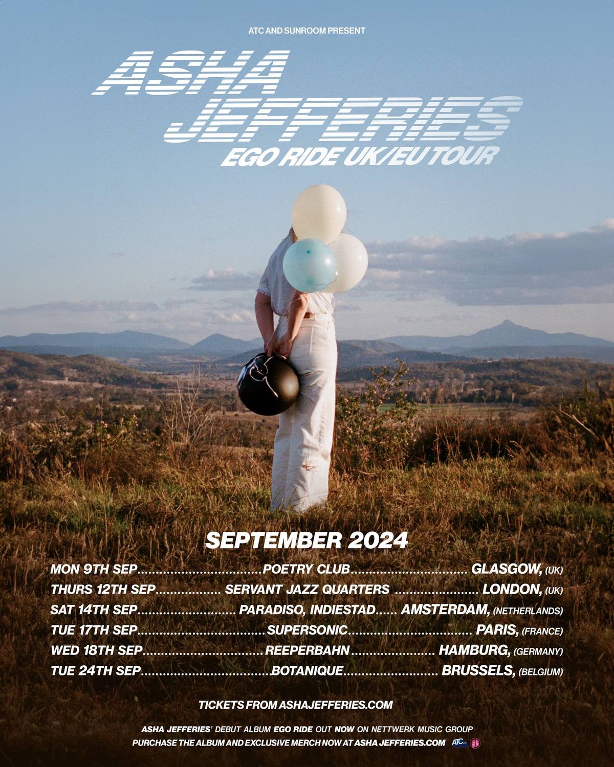 Asha Jefferies - Botanique, Brussels - Ego Ride Tour UK\/EU