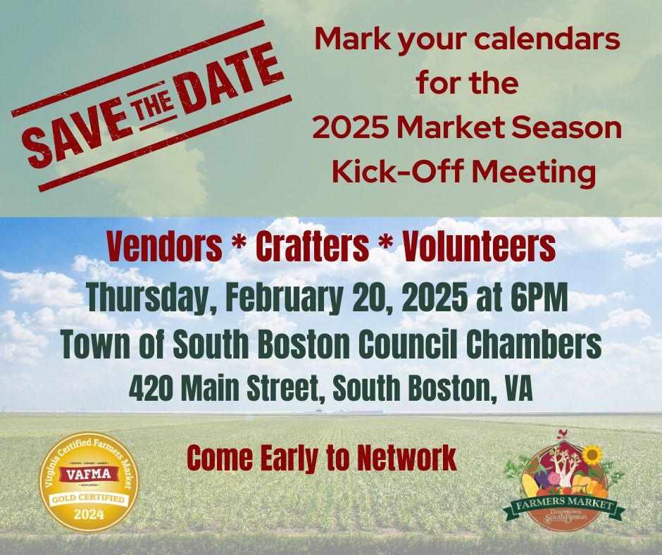 2025 Market Season Kick-Off Meeting