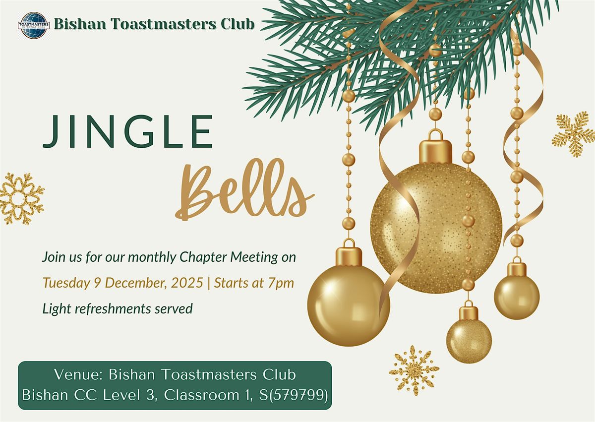 Jingle Bells, Confident Voices \u2014 Grow Your Public Speaking with Us!