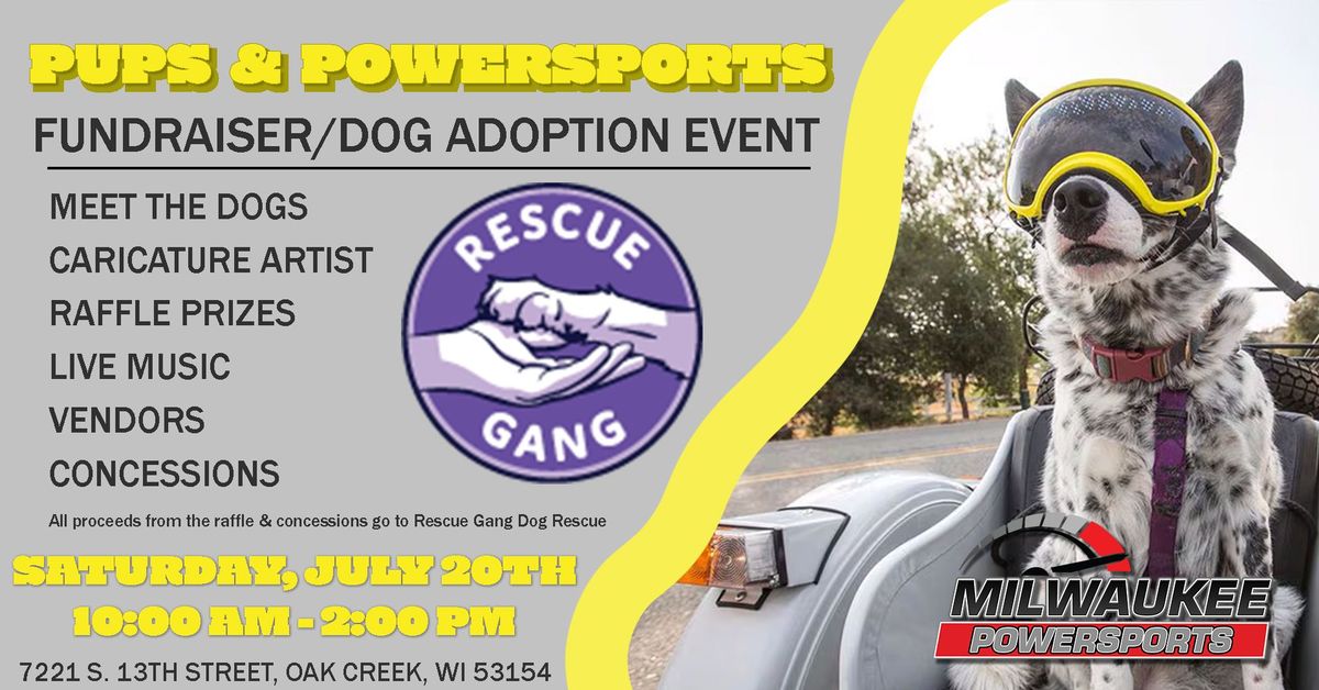 Pups and Powersports - Vendor\/Craft Fair & Rescue Dog Adoption Event