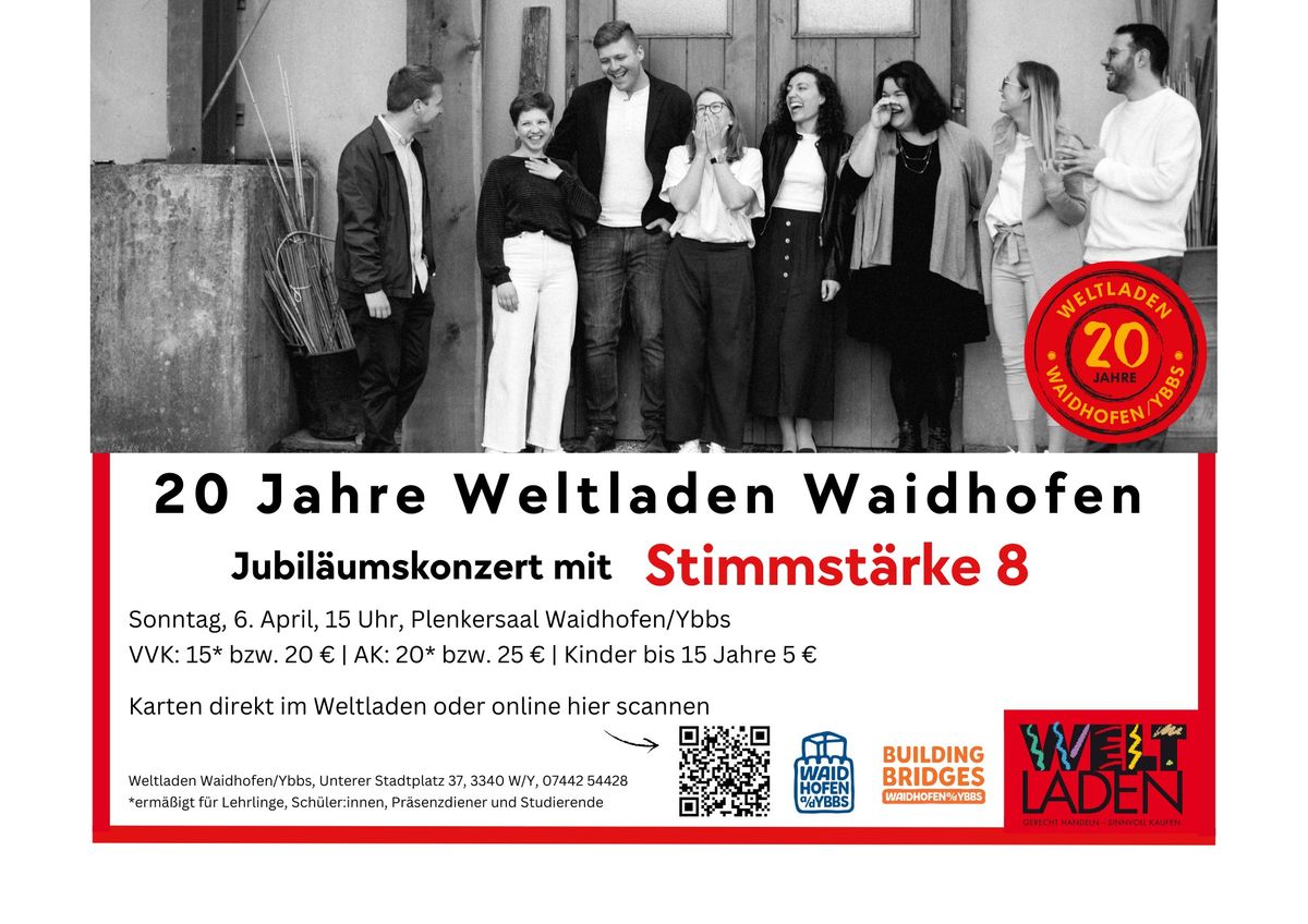 20 Jahre Weltladen - JUBIL\u00c4UMSKONZERT mit STIMMST\u00c4RKE 8