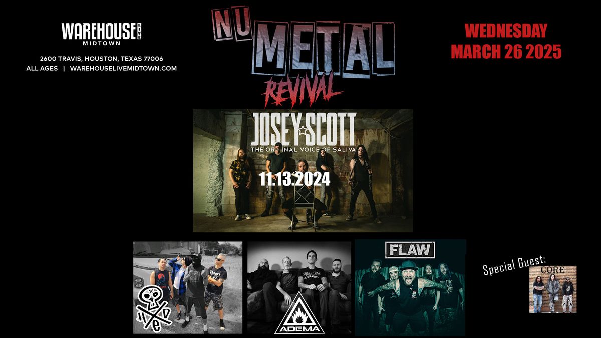 NU METAL REVIVAL TOUR at Warehouse Live Midtown Wednesday March 26,2024