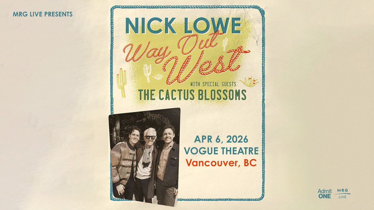 Nick Lowe with The Cactus Blossoms