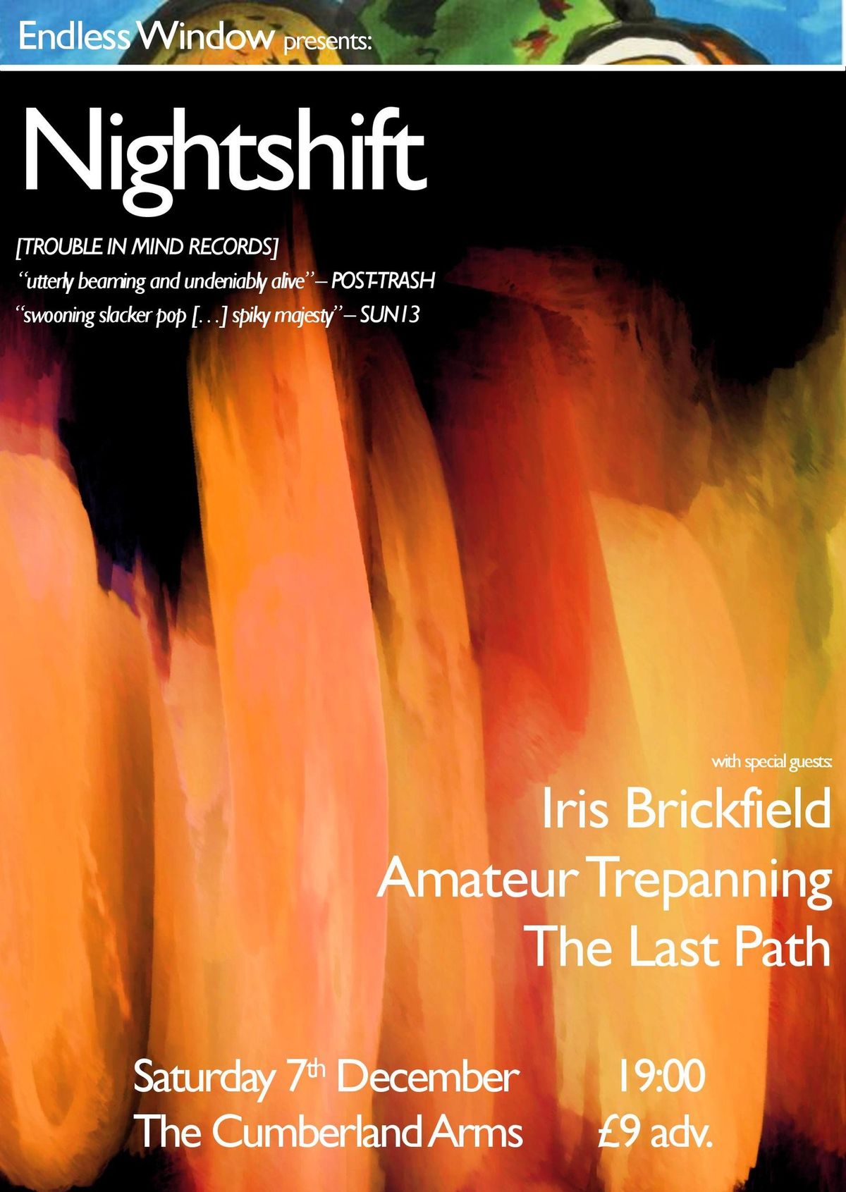 EW: Nightshift \/ Iris Brickfield \/ Amateur Trepanning \/ The Last Path