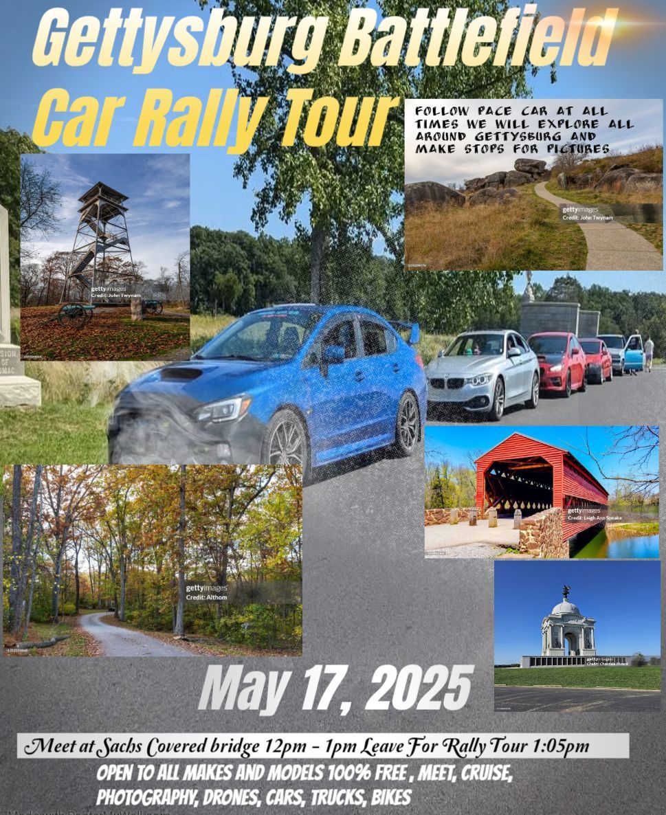 Gettysburg Battlefield Car Rally Tour