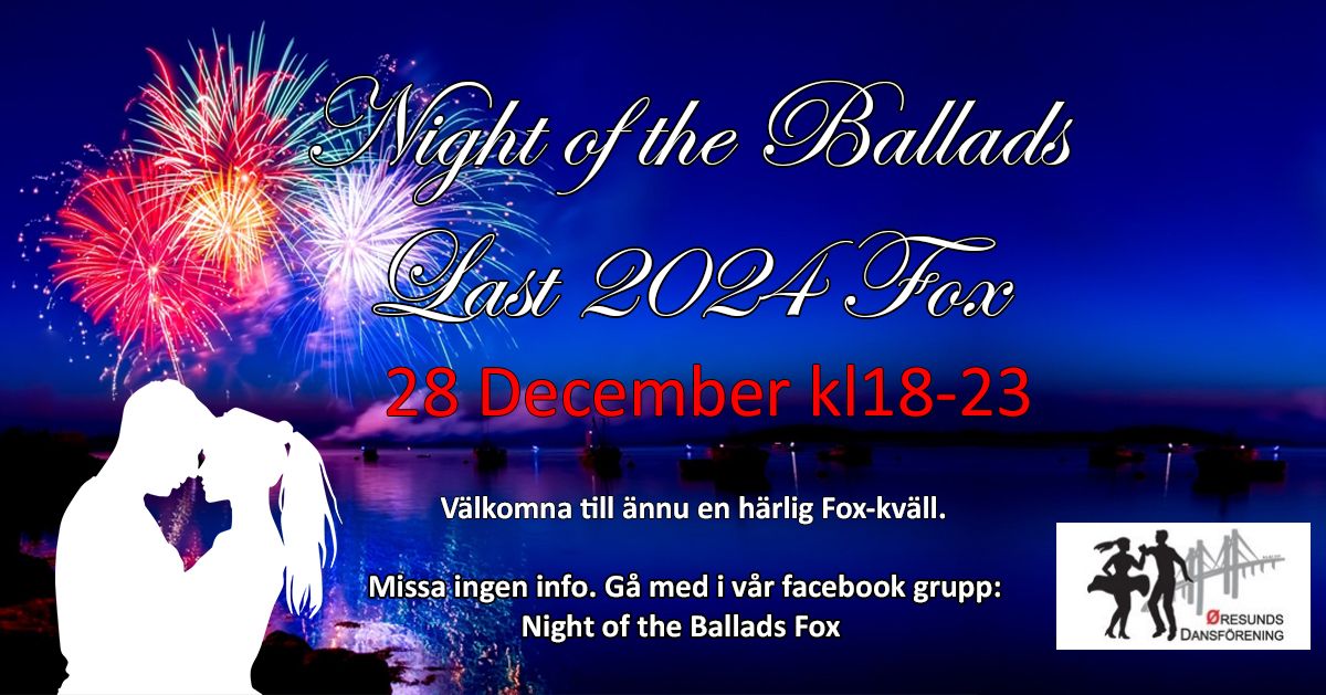 Night of the Ballads Fox-kv\u00e4ll