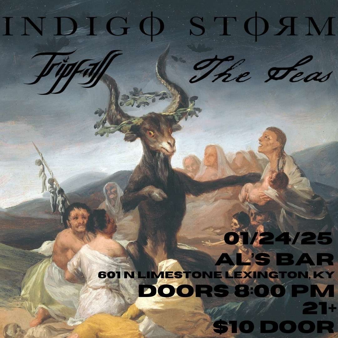 INDIGO STORM Al\u2019s Bar January 24th w\/ The Seas & Tripfall