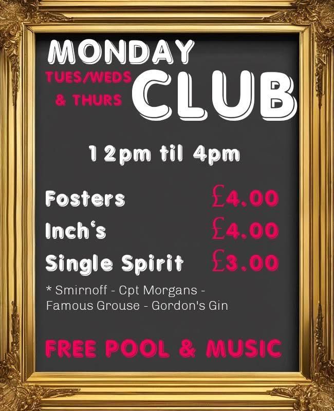 Monday - Thursday Club \ud83d\ude4c