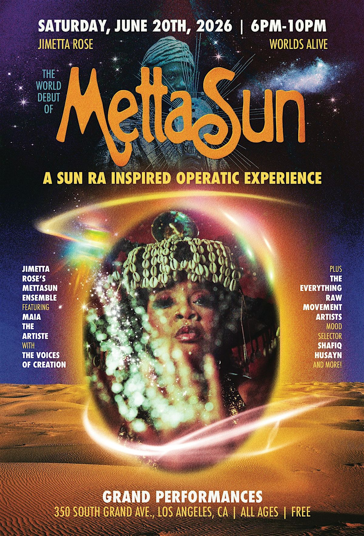 Jimetta Rose presents: MettaSun: A Sun Ra Inspired Operatic Experience