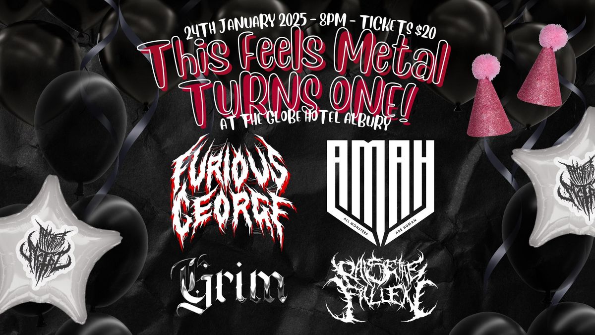 THIS FEELS METAL TURNS ONE at The Globe Hotel Albury