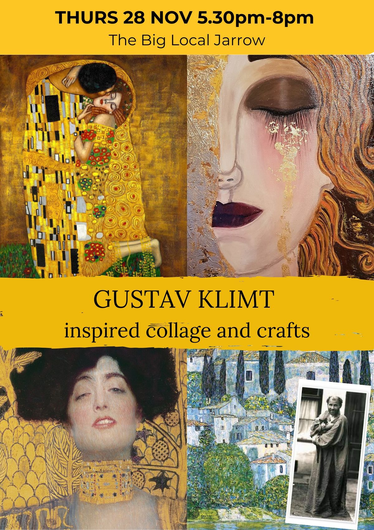 Gustav Klimt inspired collage & crafts Workshop