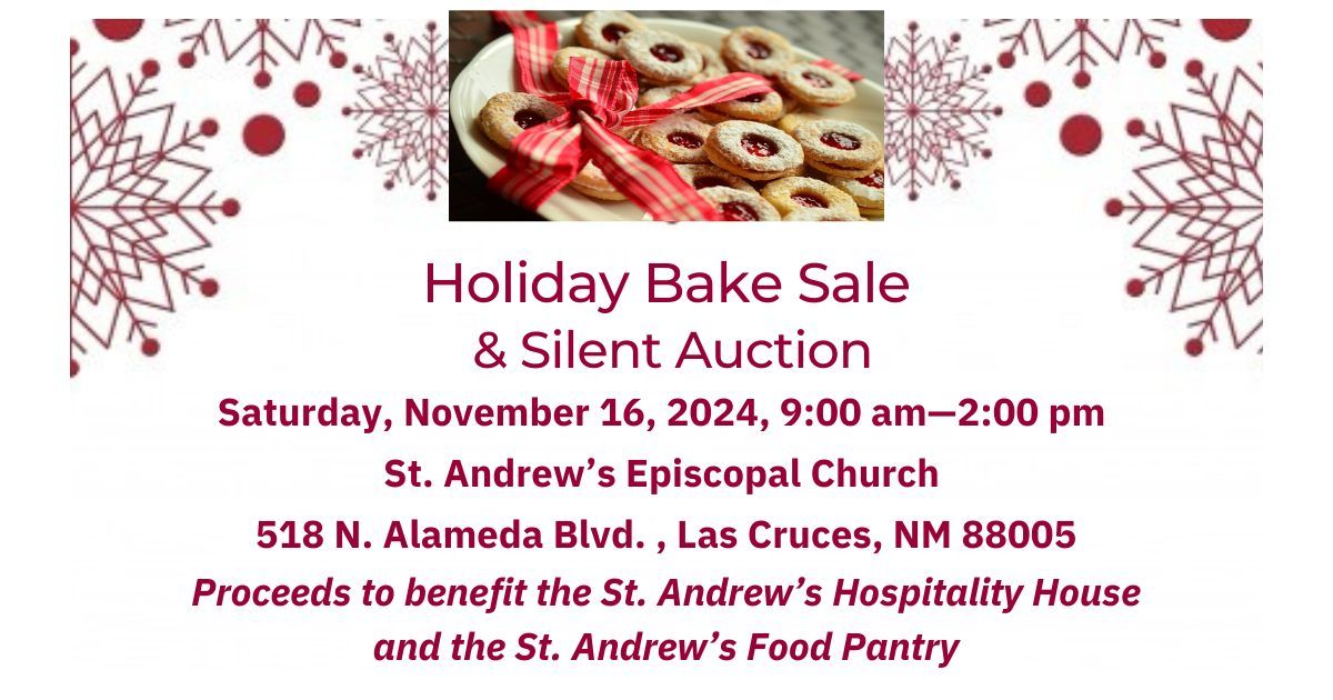 3rd Annual Holiday Bake Sale & Silent Auction