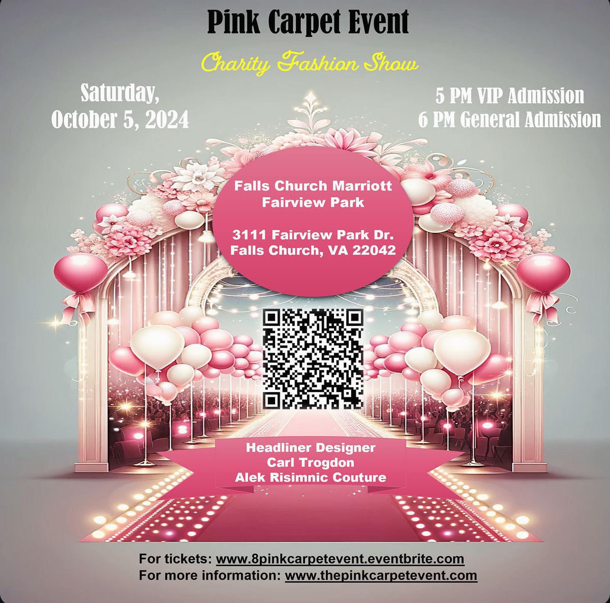 Pink Carpet Event Charity Fashion Show