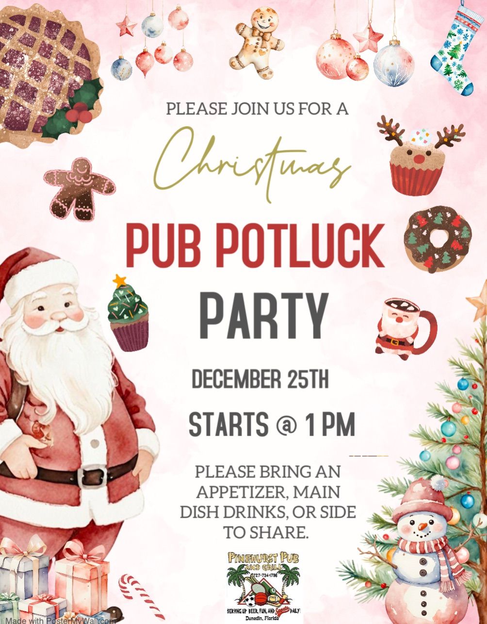 Christmas Pub Potluck Party