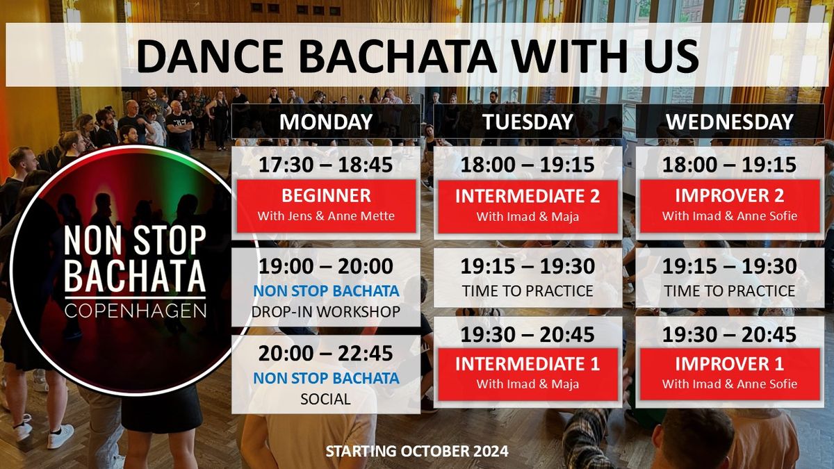 Dance Bachata with us | Our next season starts in October | NON STOP BACHATA