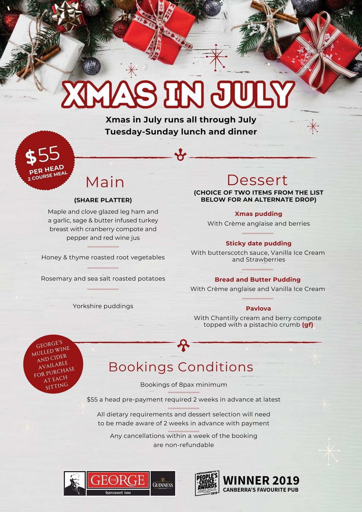 WVNA Canberra " Christmas in July" 