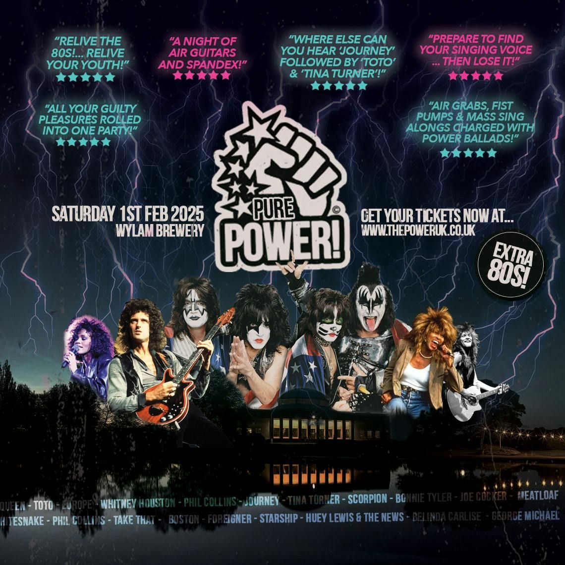 PURE POWER "The Ultimate Power Ballads Party!" - Wylam Brewery