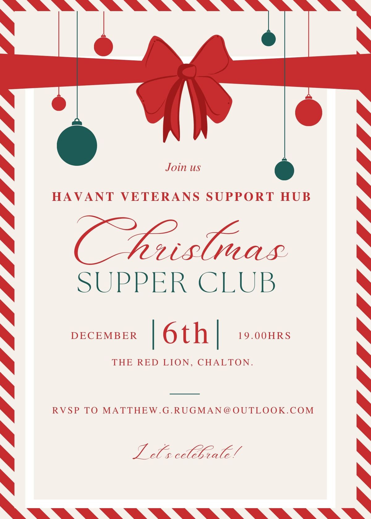 HVSH CHRISTMAS SUPPER CLUB 