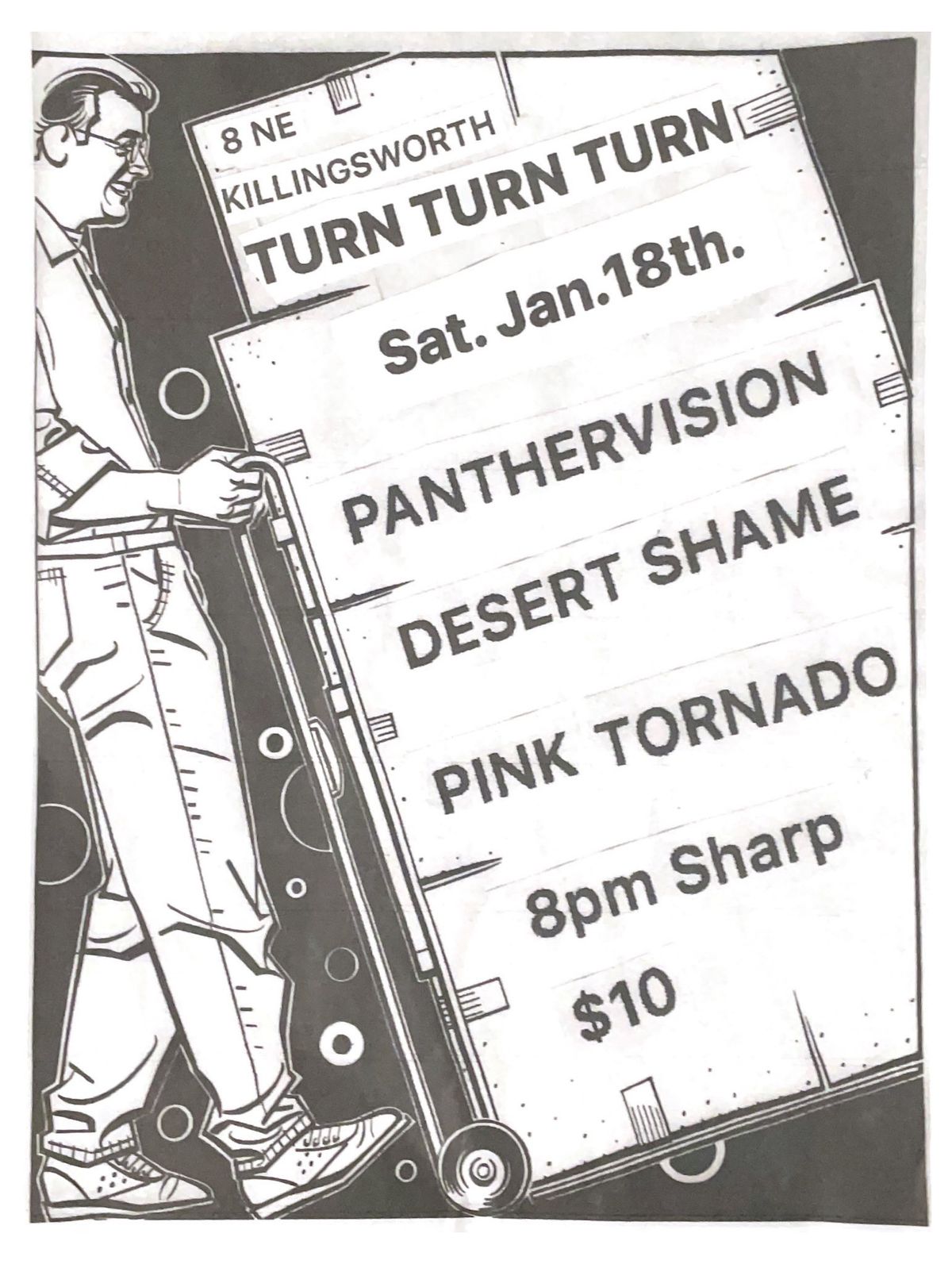 Panthervision, Desert Shame, and Pink Tornado at Turn! Turn! Turn!