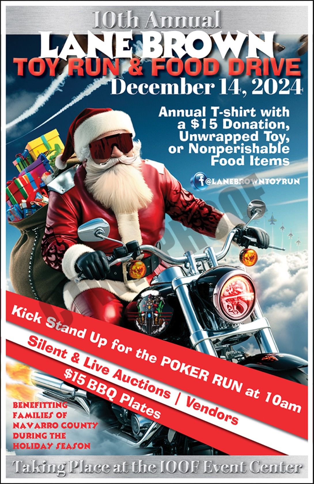 10th Annual Lane Brown Toy Run & Food Drive