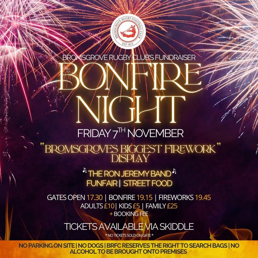 Bromsgrove RFC Bonfire Night Fundraiser
