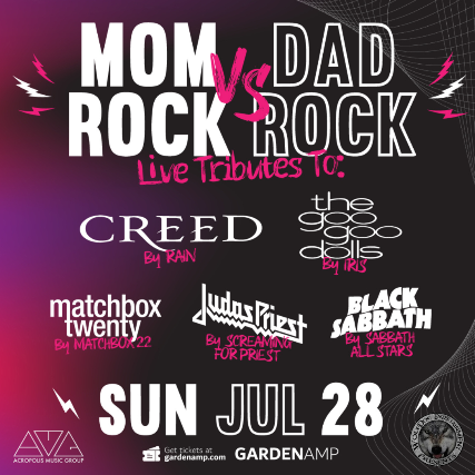 Creed, The Goo Goo Dollls, Matchbox Twenty, Judas Priest, Black Sabbath tributes - Mom Rock vs. Dad Rock
