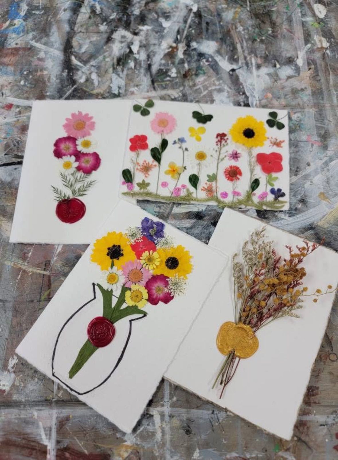 03\/19\/2025 6 pm Dried Flower Custom Card Workshop