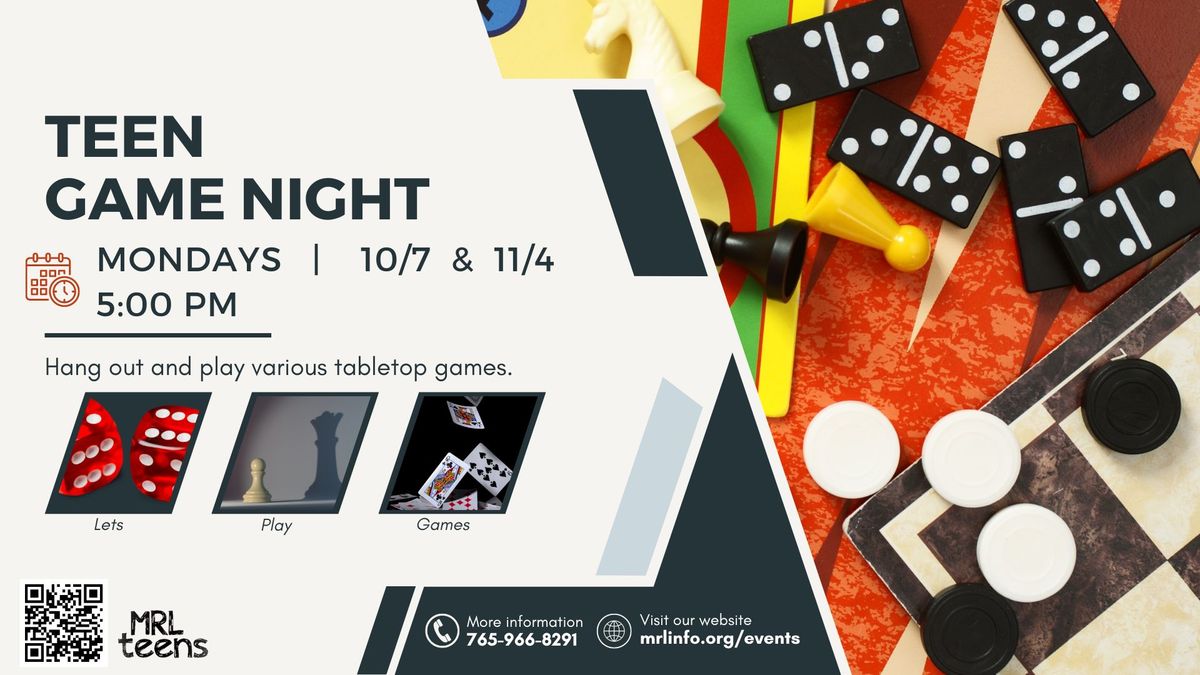 Teen Game Night 