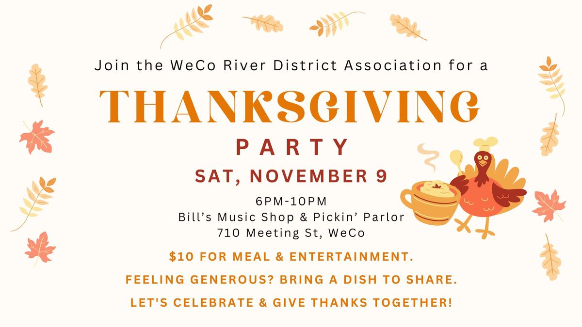 WeCo River District Thanksgiving Party